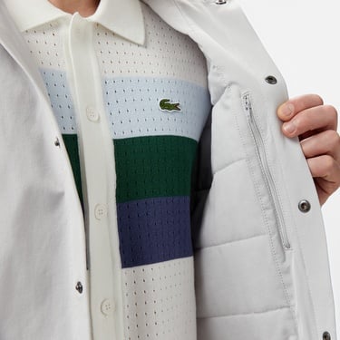  Lacoste Erkek Regular Fit Kapüşonlu Gri Ceket