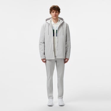  Lacoste Erkek Regular Fit Kapüşonlu Gri Ceket