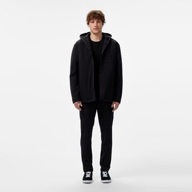  Lacoste Erkek Regular Fit Kapüşonlu Siyah Ceket