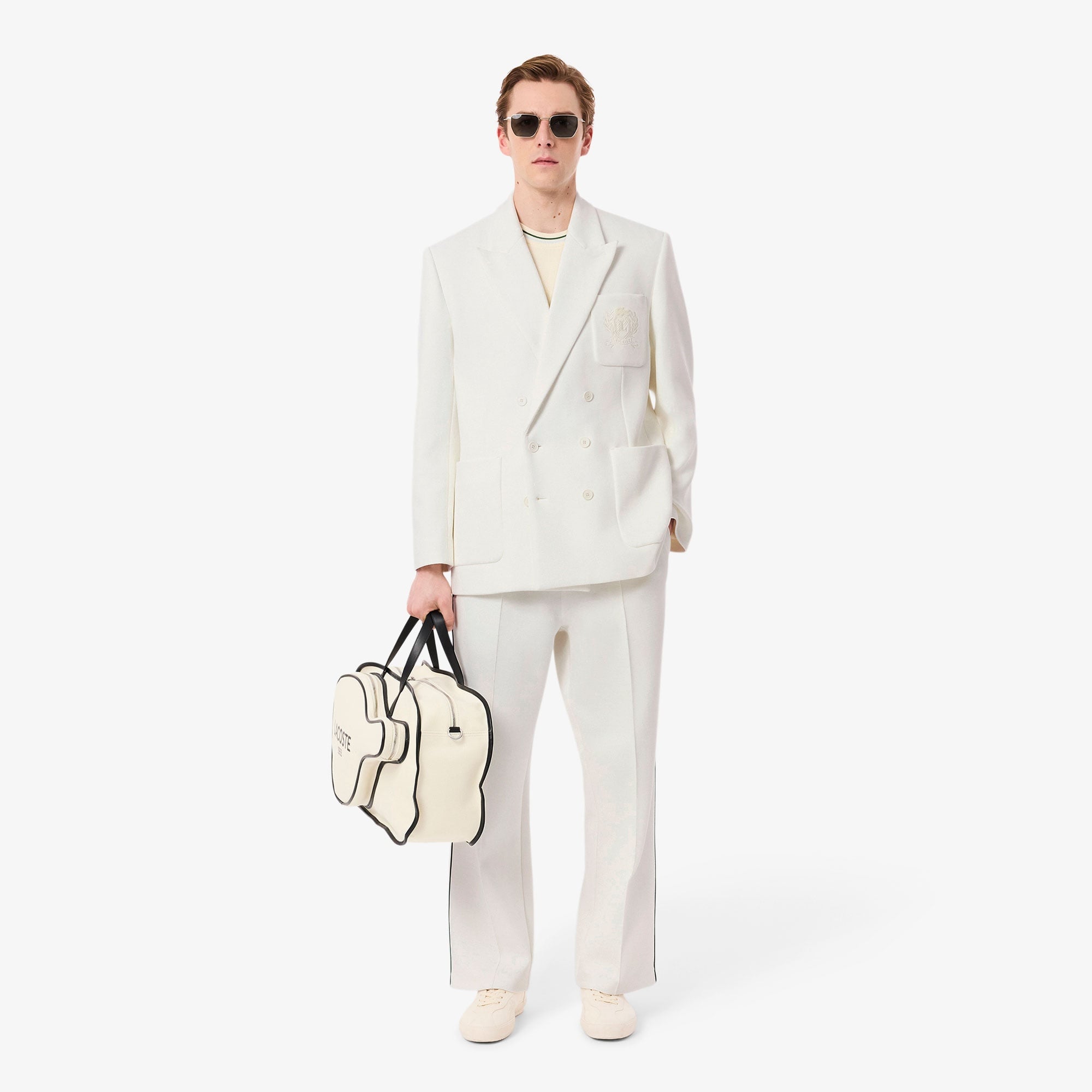 Erkek Classic Fit Beyaz Ceket