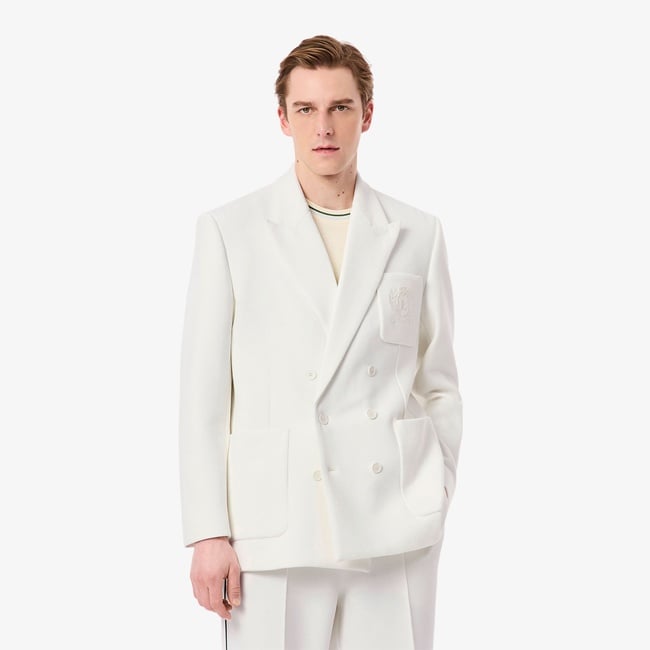  Lacoste Erkek Classic Fit Beyaz Ceket