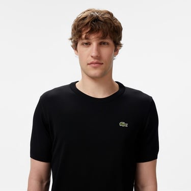  Erkek Regular Fit Kısa Kollu Bisiklet Yaka Siyah Triko