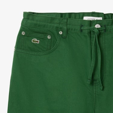  Kadın Wide Leg Yeşil Jean Pantolon