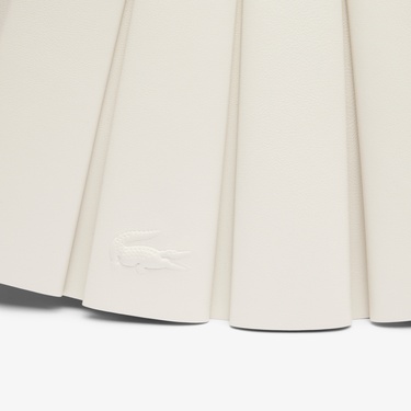  Lacoste Small Lenglen Kadın Deri Bej Omuz Çantası