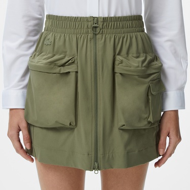  Kadın Regular Fit Haki Etek