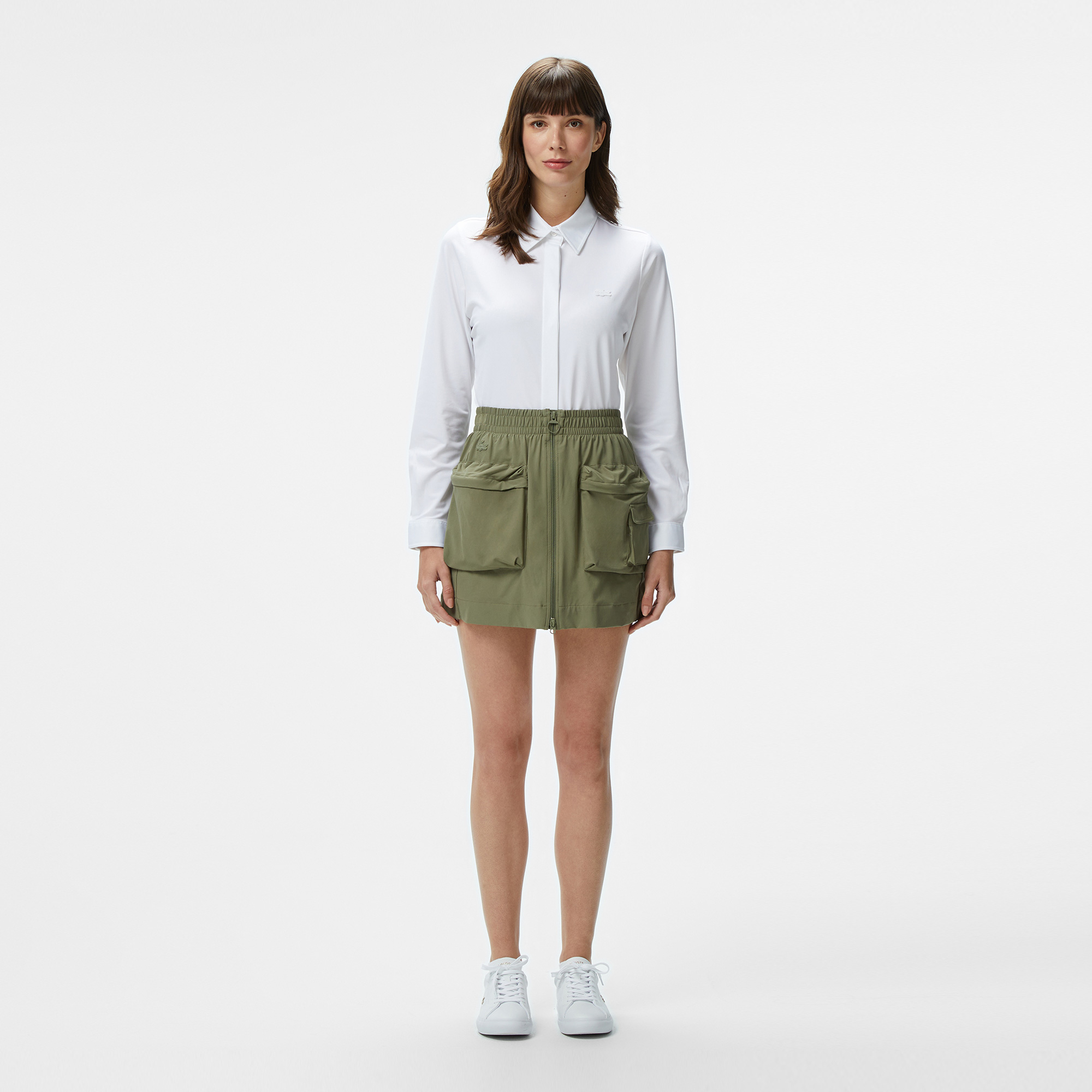  Kadın Regular Fit Haki Etek