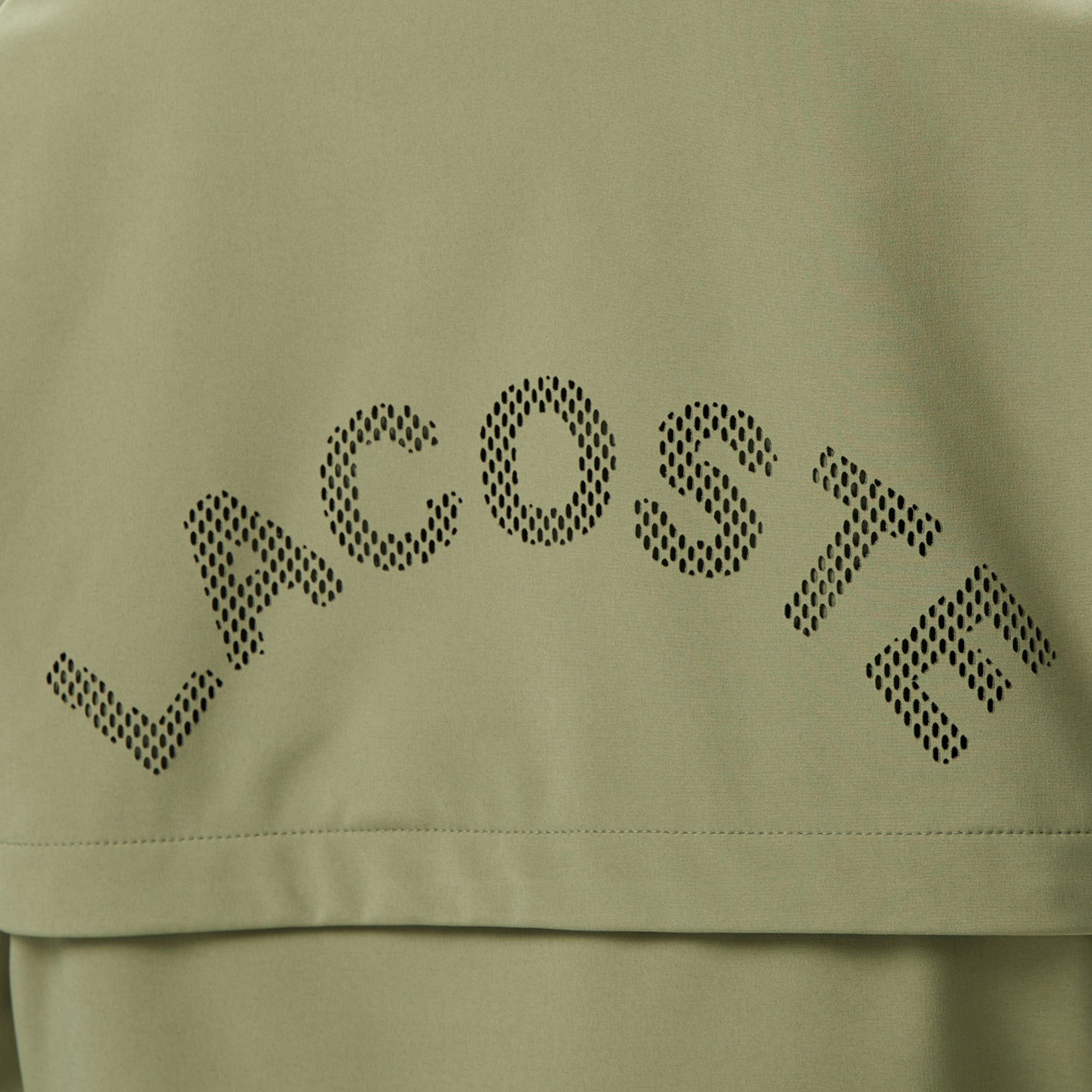 Lacoste Kadın Relaxed Fit Kapüşonlu Yeşil Yağmurluk