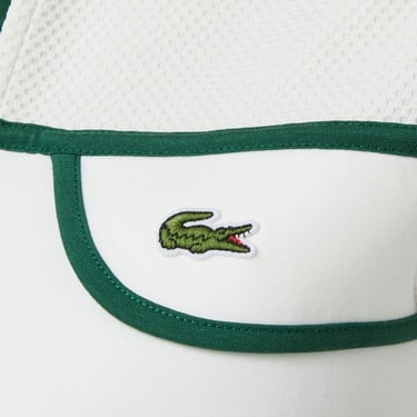  Lacoste Kadın Classic Fit Kısa Kollu Polo Yaka Renk Bloklu Beyaz Elbise
