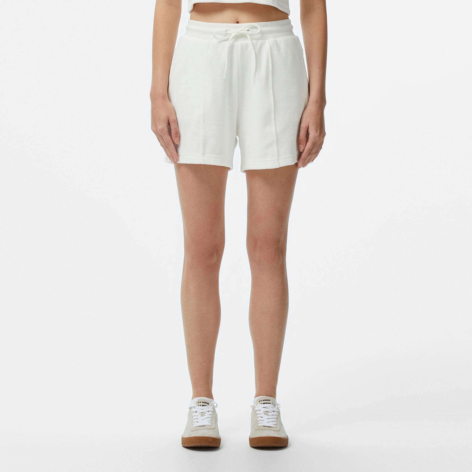 Kadın Relaxed Fit Beyaz Şort