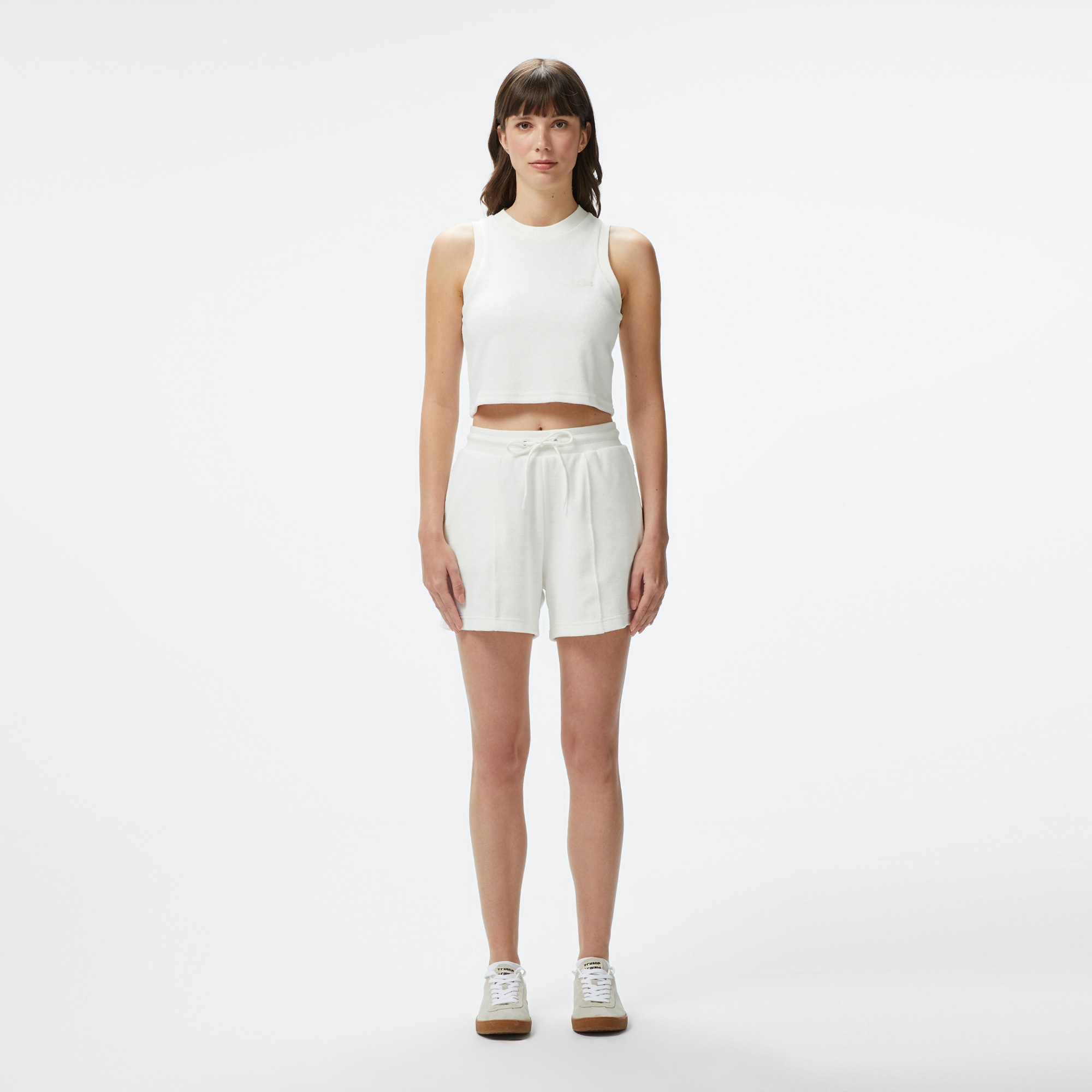 Kadın Relaxed Fit Beyaz Şort