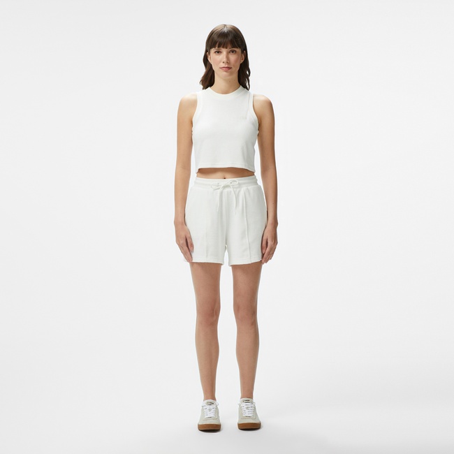  Kadın Relaxed Fit Beyaz Şort