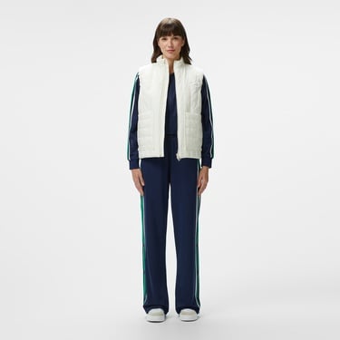  Kadın Regular Fit Dik Yaka Kapitone Beyaz Yelek