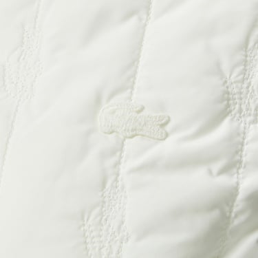  Kadın Regular Fit Dik Yaka Kapitone Beyaz Yelek