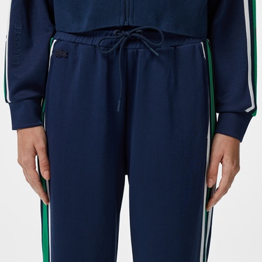  Kadın Relaxed Fit Renk Bloklu Lacivert Eşofman Altı