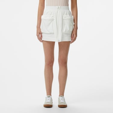  Kadın Regular Fit Beyaz Etek