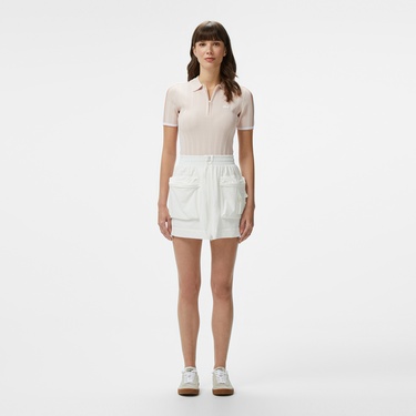  Kadın Regular Fit Beyaz Etek