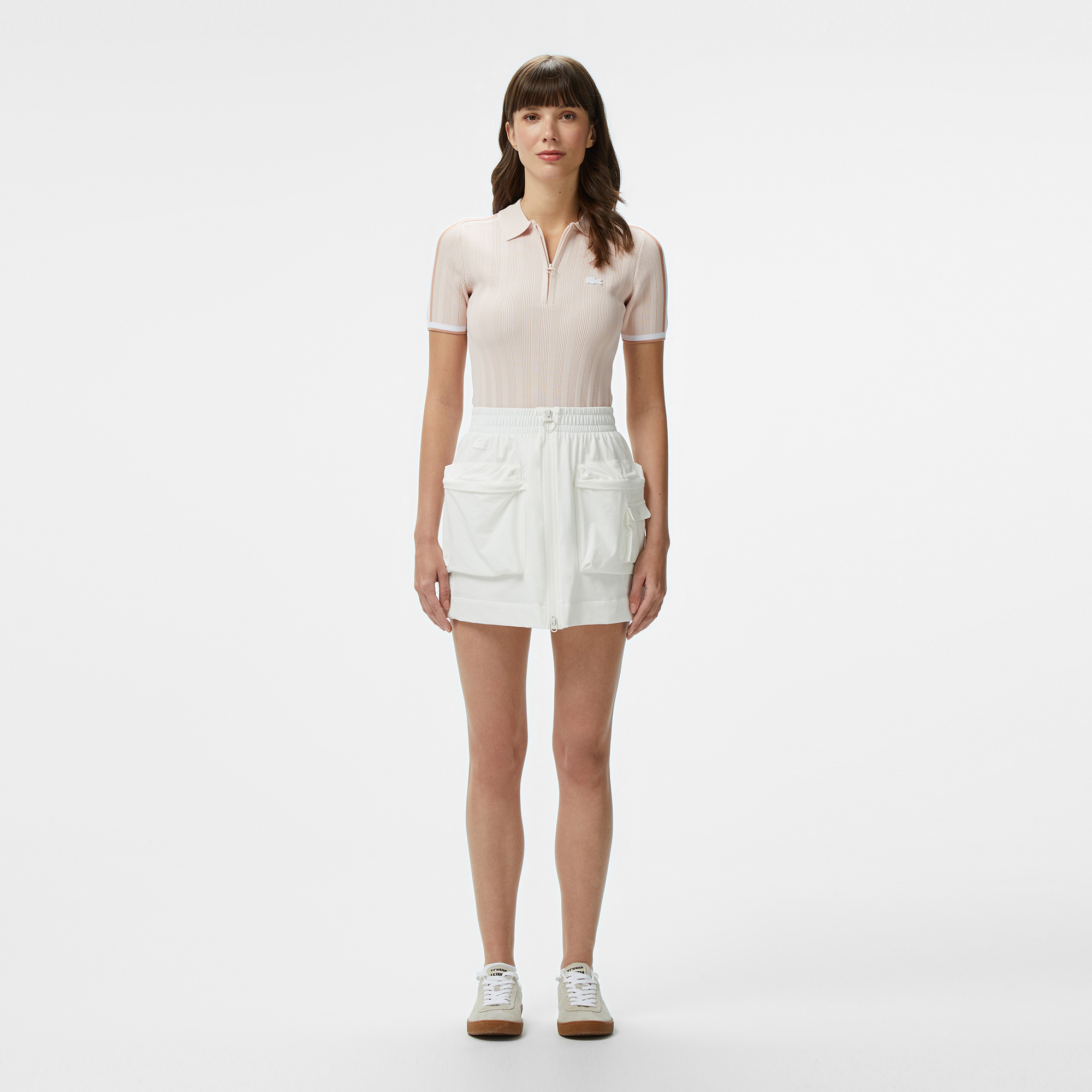  Kadın Regular Fit Beyaz Etek