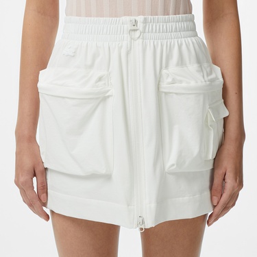  Kadın Regular Fit Beyaz Etek