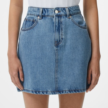  Kadın Regular Fit Mavi Etek