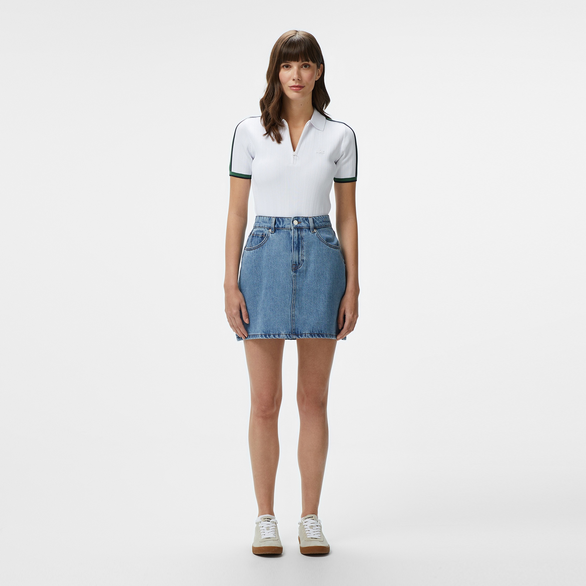 Lacoste Kadın Regular Fit Mavi Etek