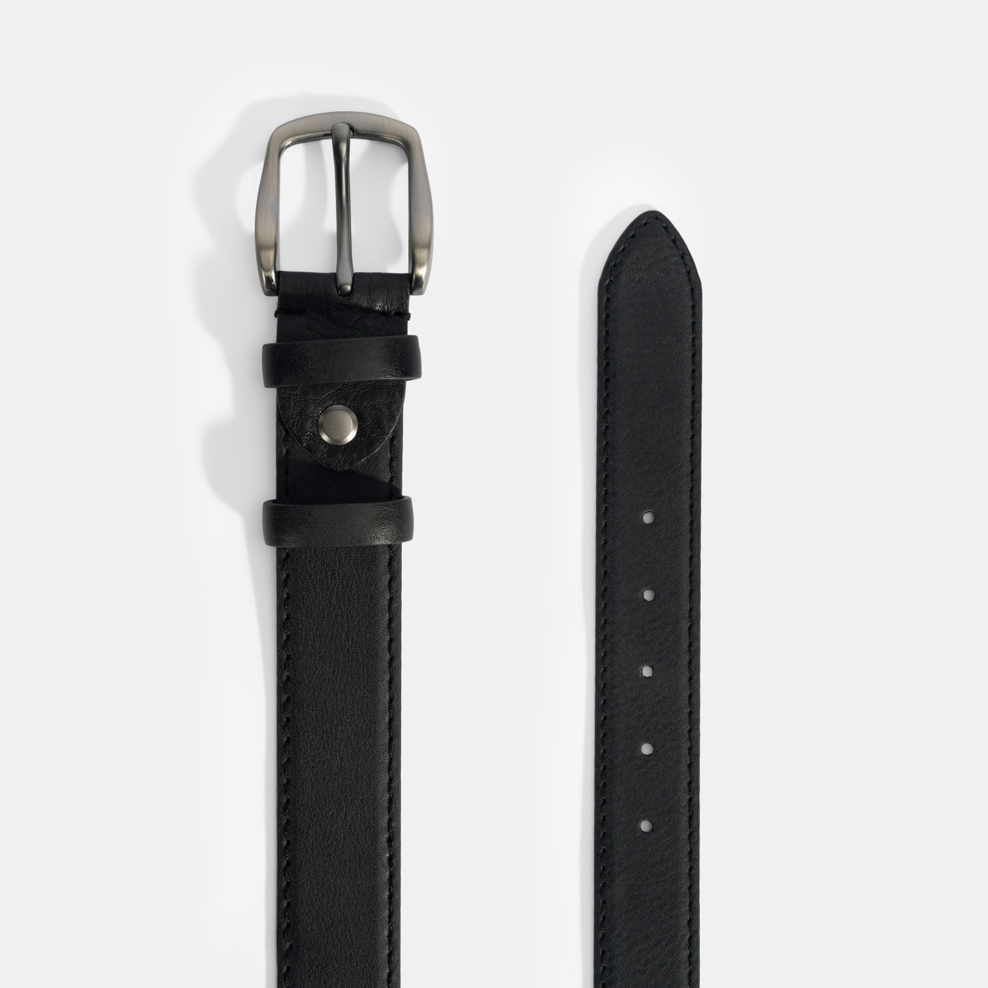 Erkek Siyah Spor Deri Kemer