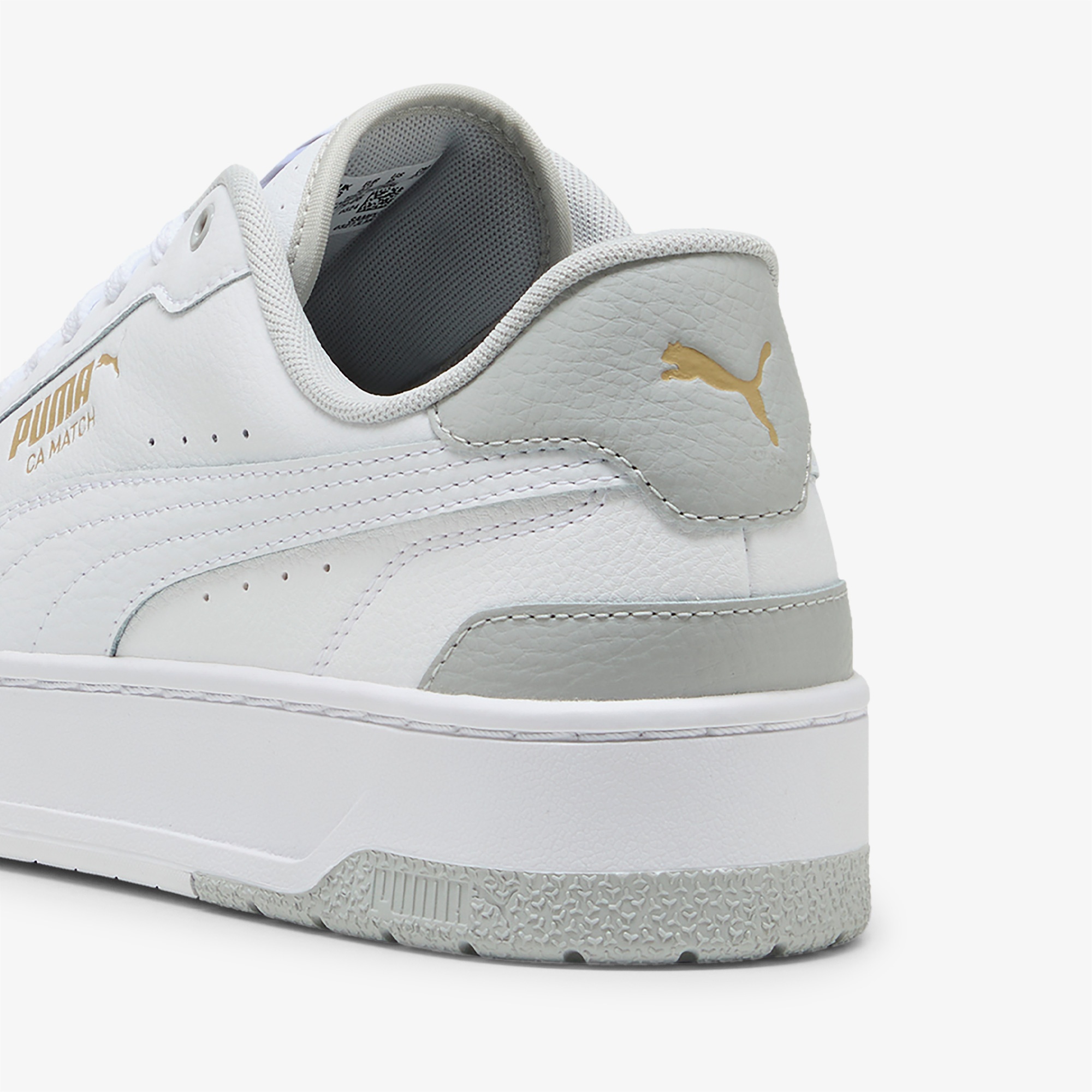 Puma CA Match Unisex Gri Detaylı Beyaz Spor Ayakkabı