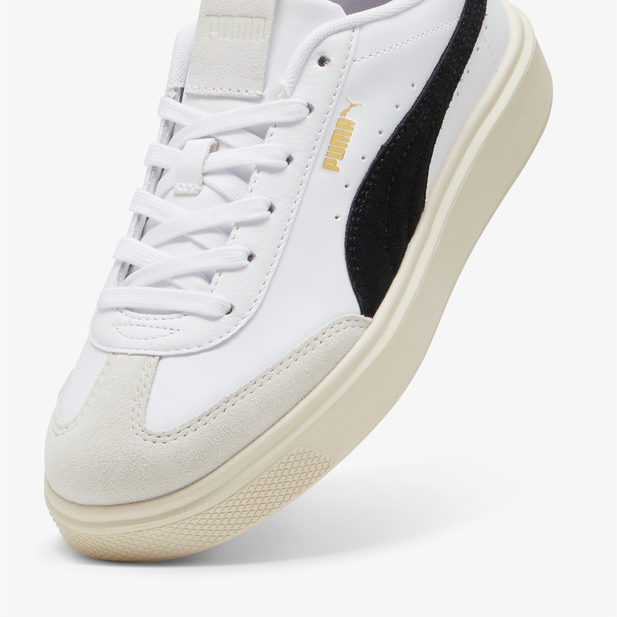 Puma Lajla T-Toe Kadın Siyah Bantlı Beyaz Spor Ayakkabı