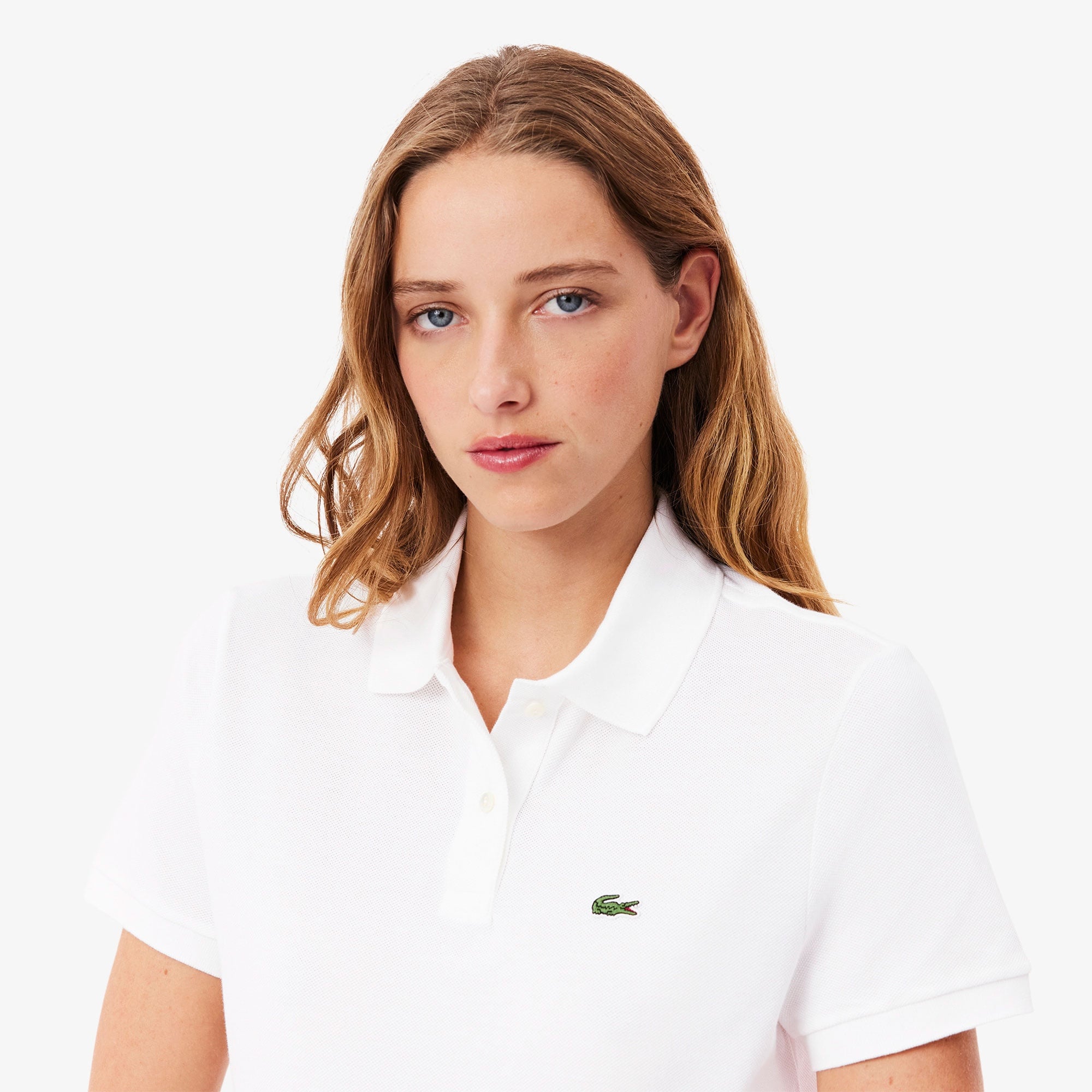 Lacoste Kadın Regular Fit Beyaz Polo