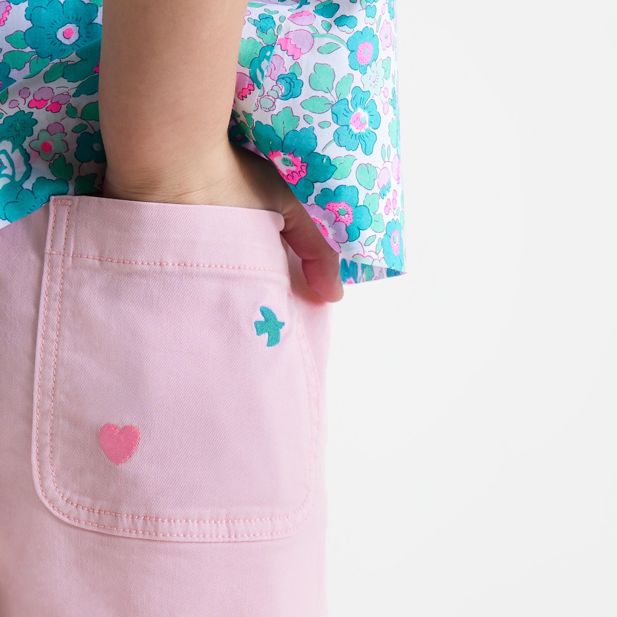 Jacadi Paris Kız Çocuk Lastikli Bel Gabardin Şort