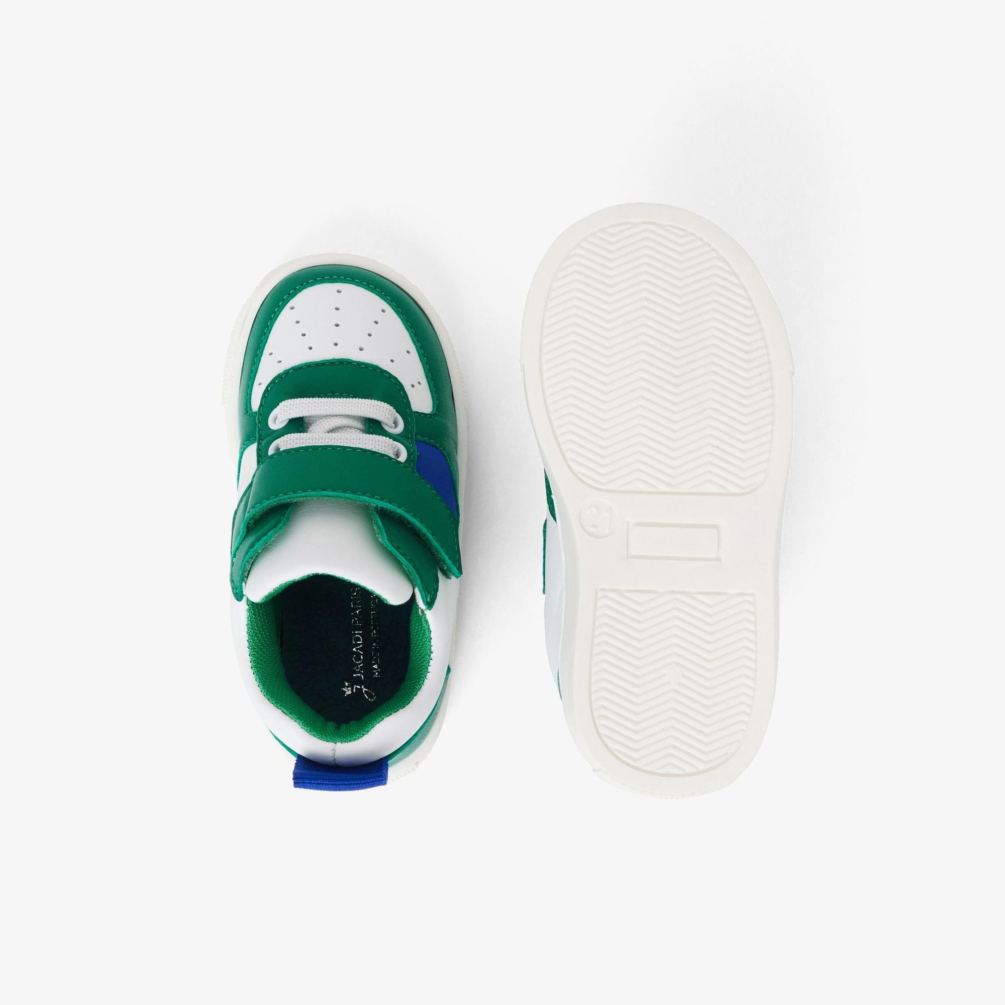 Jacadi Paris Erkek Bebek Renk Bloklu Deri Sneaker