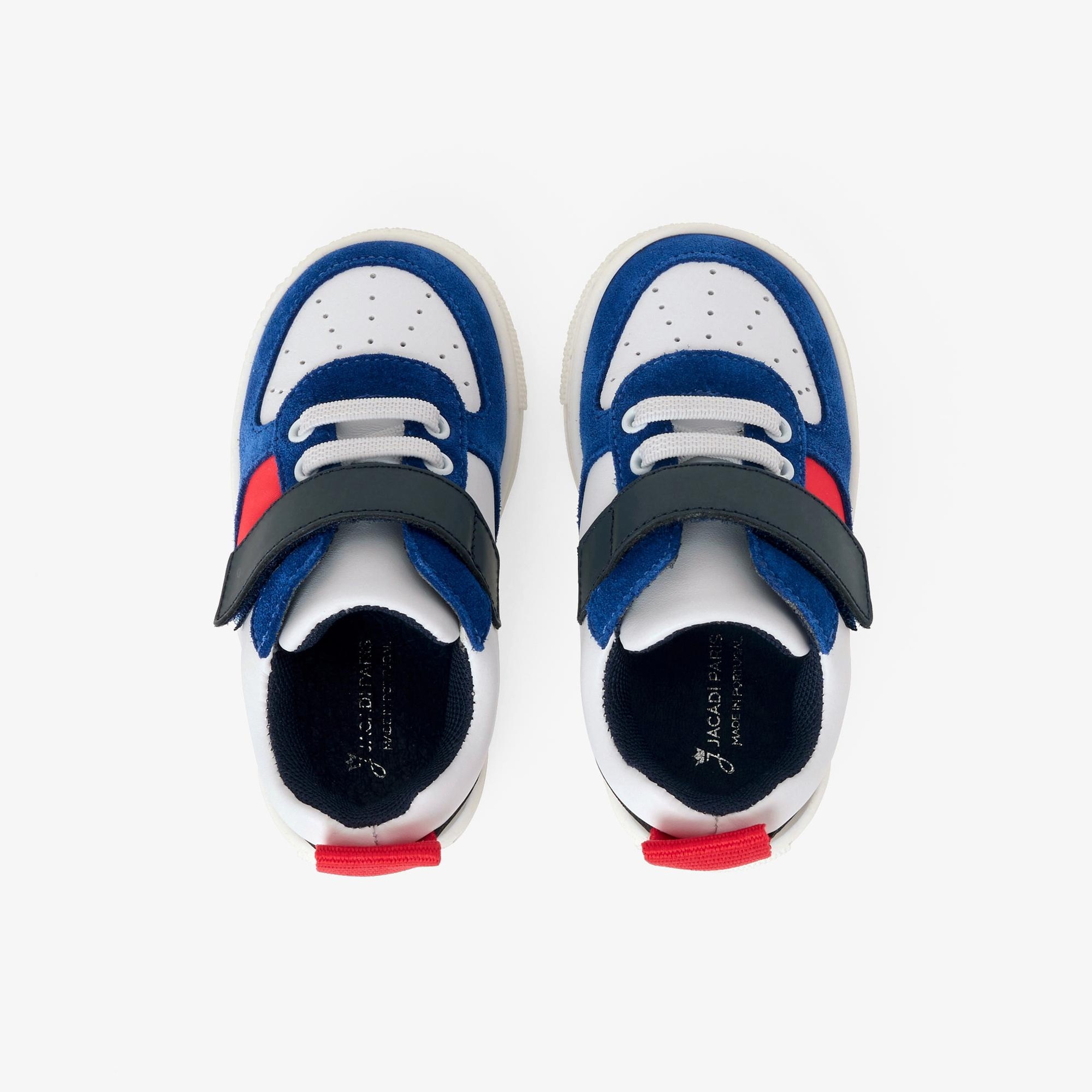 Jacadi Paris Erkek Bebek Renk Bloklu Deri Sneaker