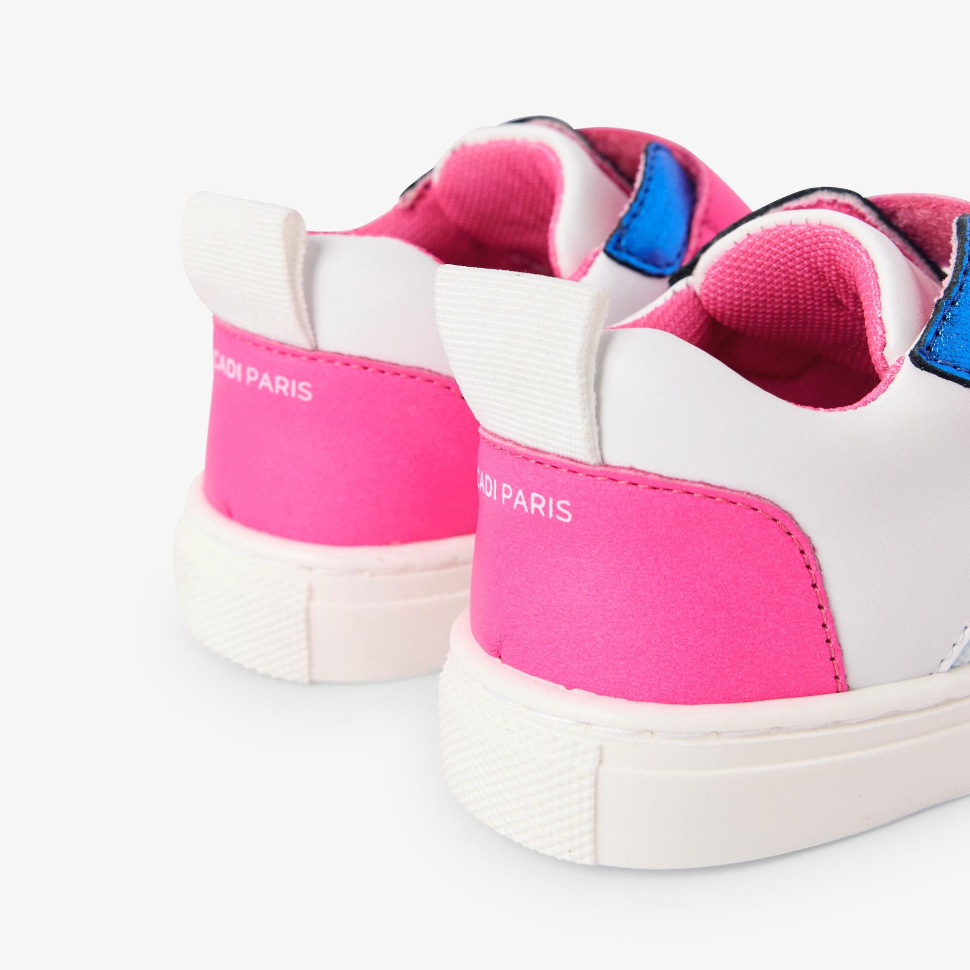 Jacadi Paris Kız Bebek Renk Bloklu Deri Sneaker