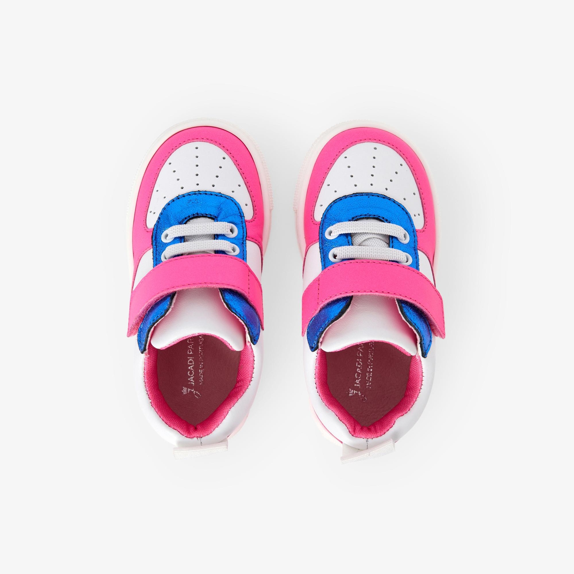 Jacadi Paris Kız Bebek Renk Bloklu Deri Sneaker