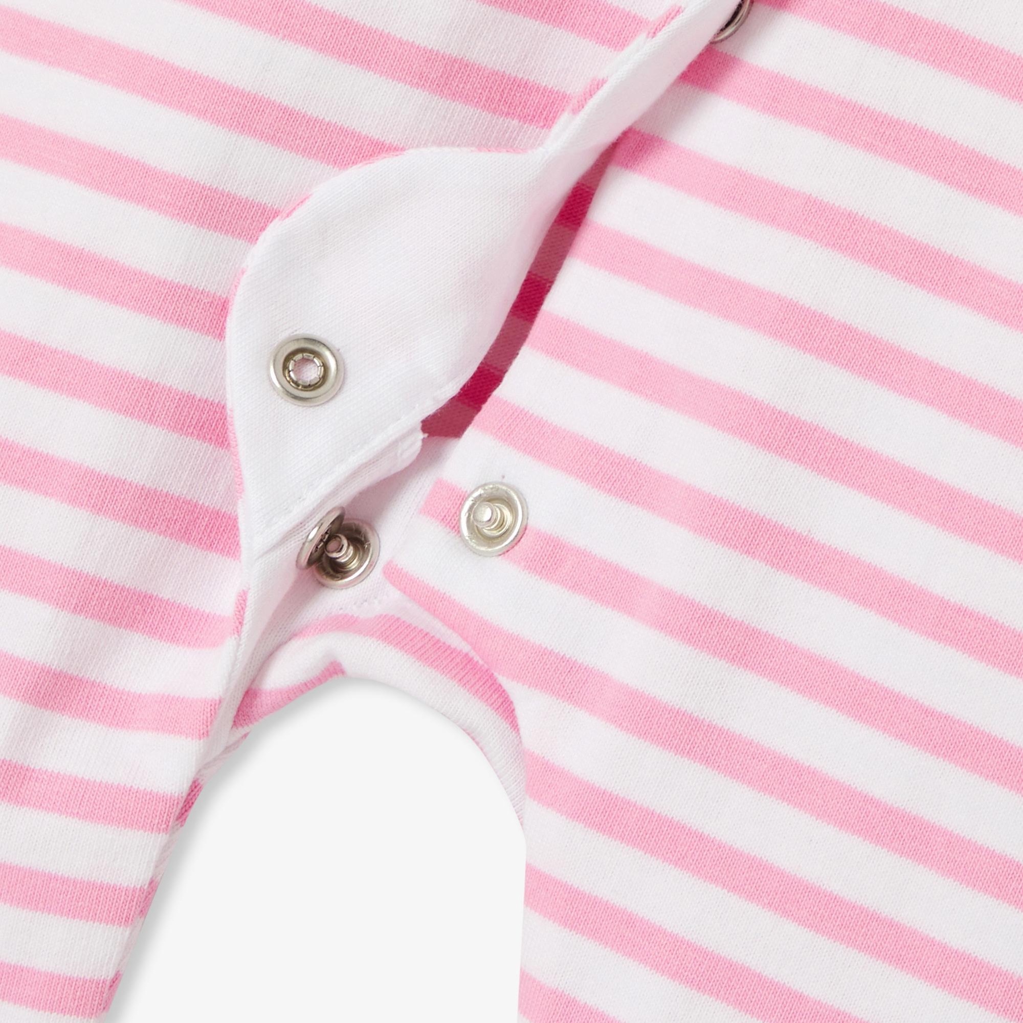 Jacadi Paris Yenidoğan Kız Bebek Çizgili Jarse Tulum