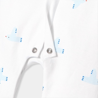  Jacadi Paris Yenidoğan Erkek Bebek Interlok Örgü Desenli Tulum