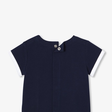  Jacadi Paris Yenidoğan Erkek Bebek Pamuklu Pike Şortlu İkili Set