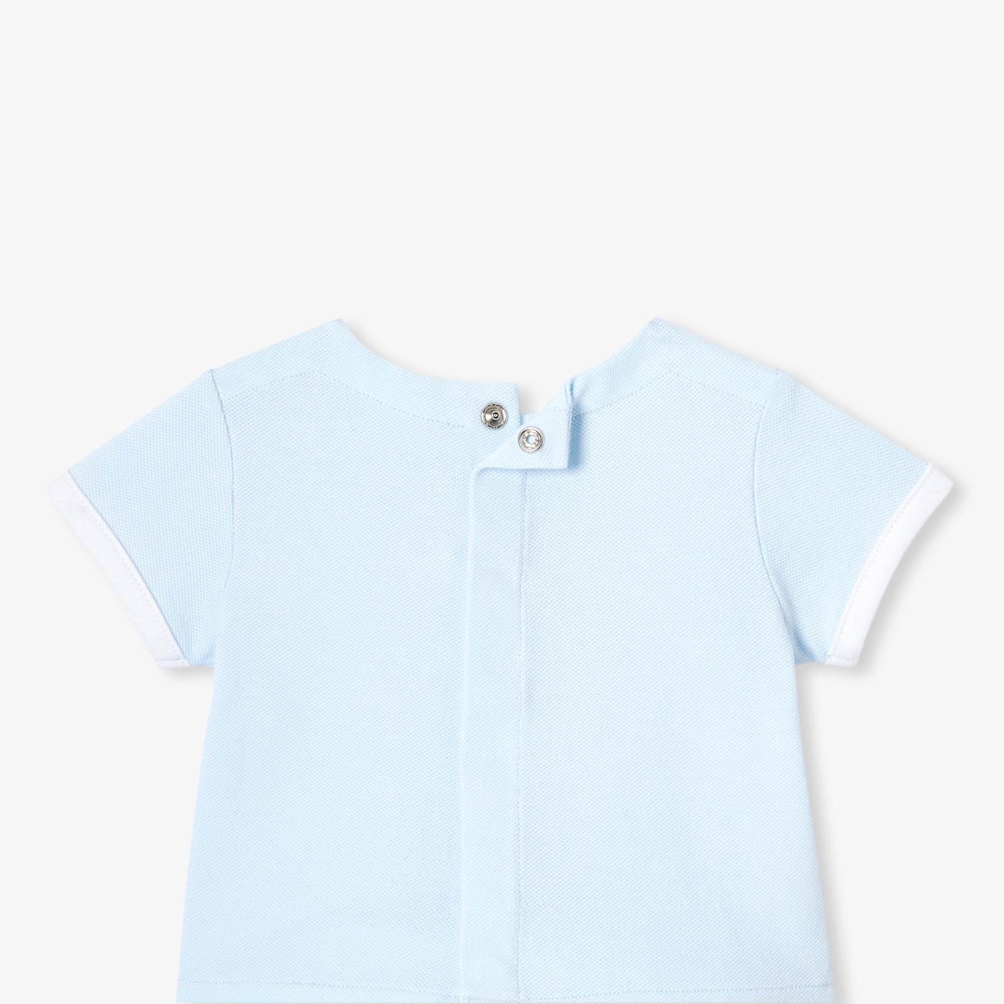 Jacadi Paris Yenidoğan Erkek Bebek Pamuklu Pike Şortlu İkili Set