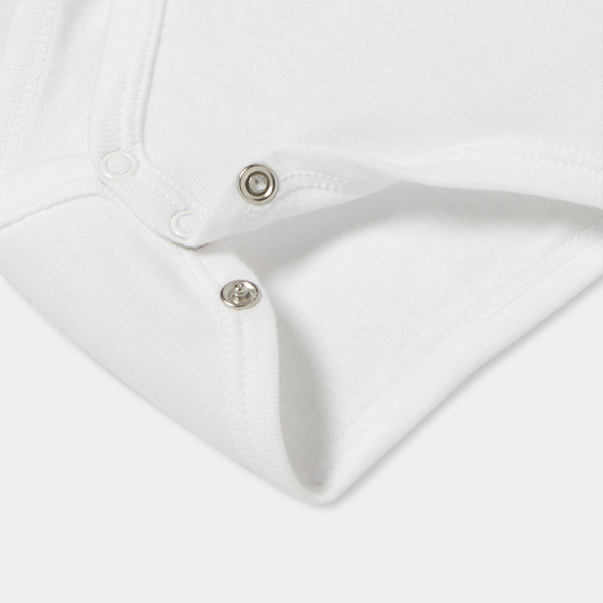 Jacadi Paris Kız Bebek Kroketli Peter Pan Yaka Kısa Kollu Body