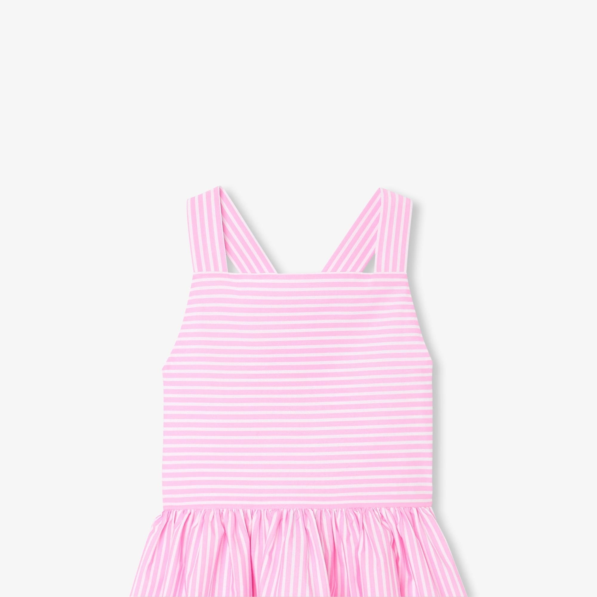 Jacadi Paris Kız Çocuk Çapraz Sırt Askılı Poplin Elbise