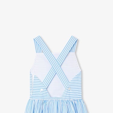  Jacadi Paris Kız Çocuk Çapraz Sırt Askılı Poplin Elbise