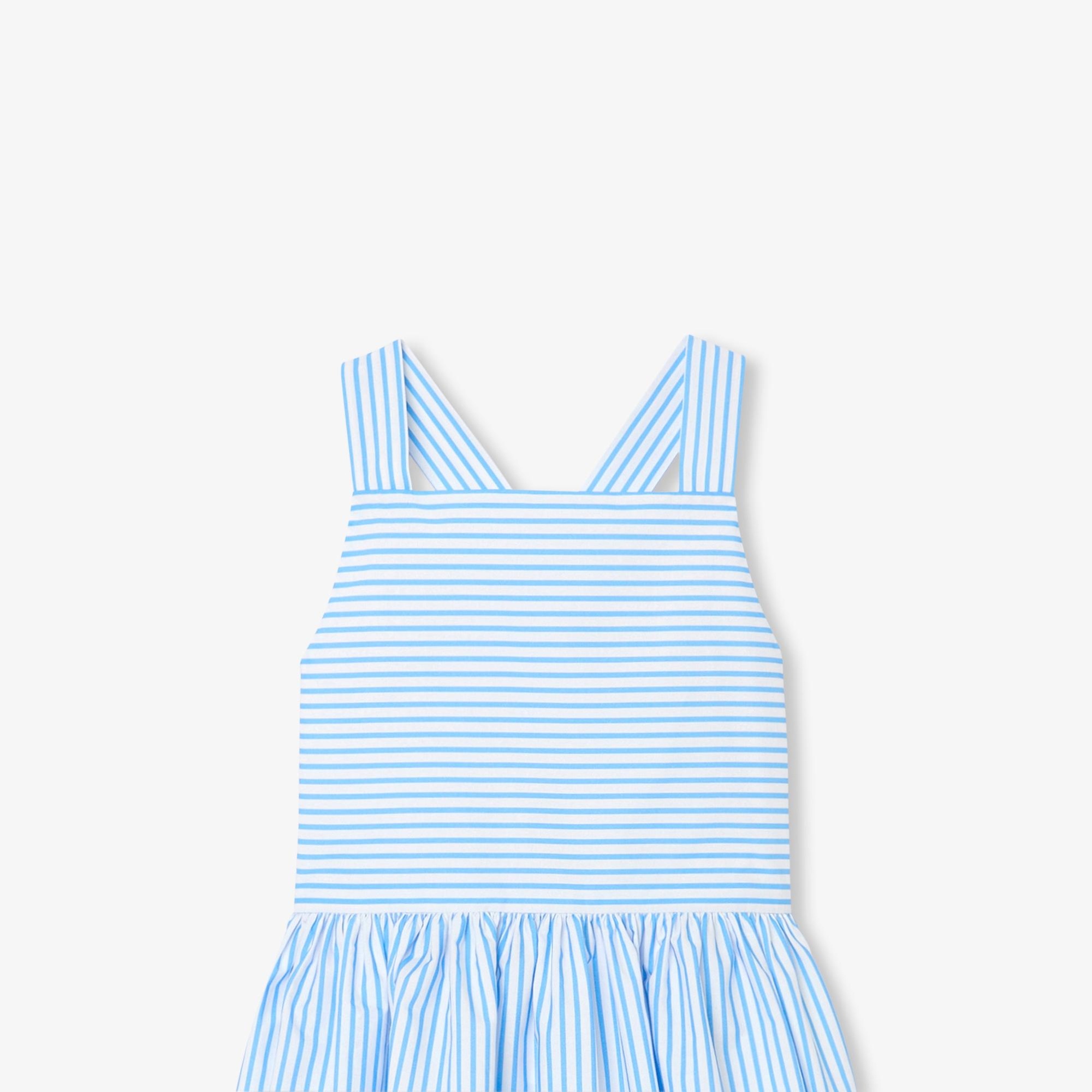 Jacadi Paris Kız Çocuk Çapraz Sırt Askılı Poplin Elbise