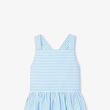  Jacadi Paris Kız Çocuk Çapraz Sırt Askılı Poplin Elbise