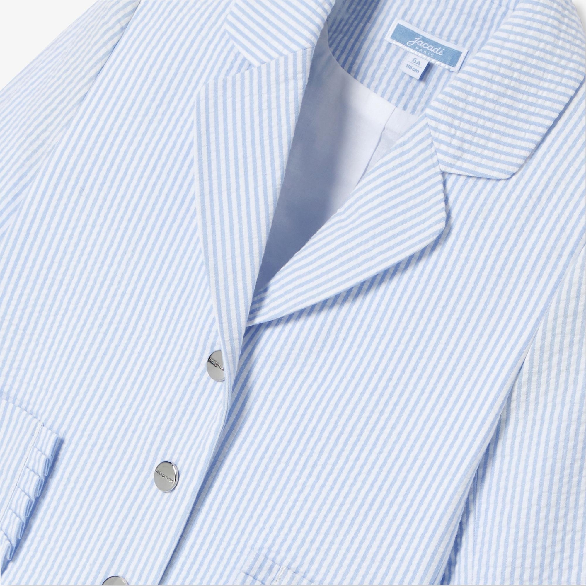 Jacadi Paris Kız Çocuk Gofre Kumaş Ceket