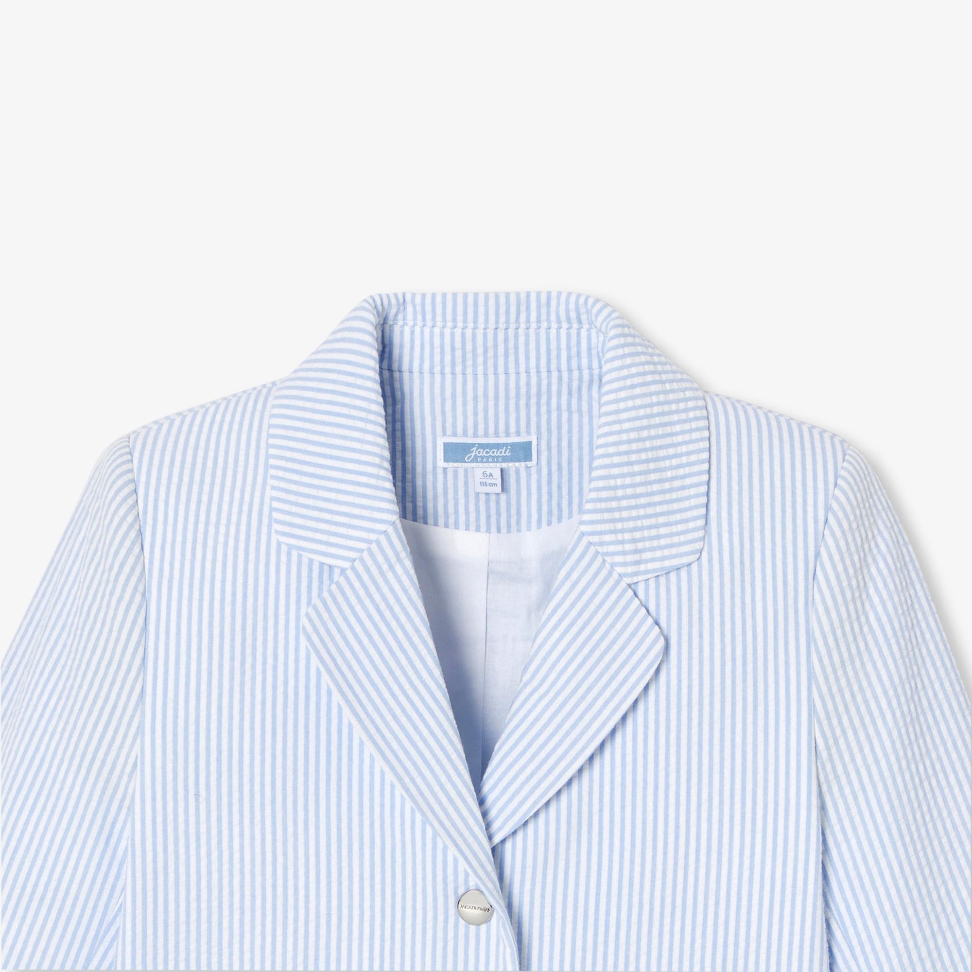 Jacadi Paris Kız Çocuk Gofre Kumaş Ceket