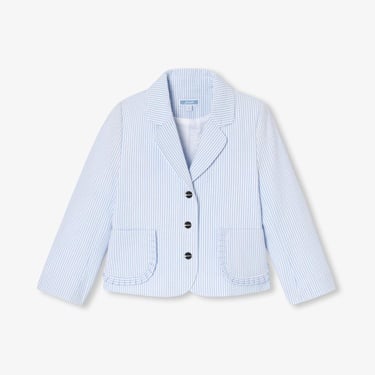  Jacadi Paris Kız Çocuk Gofre Kumaş Ceket