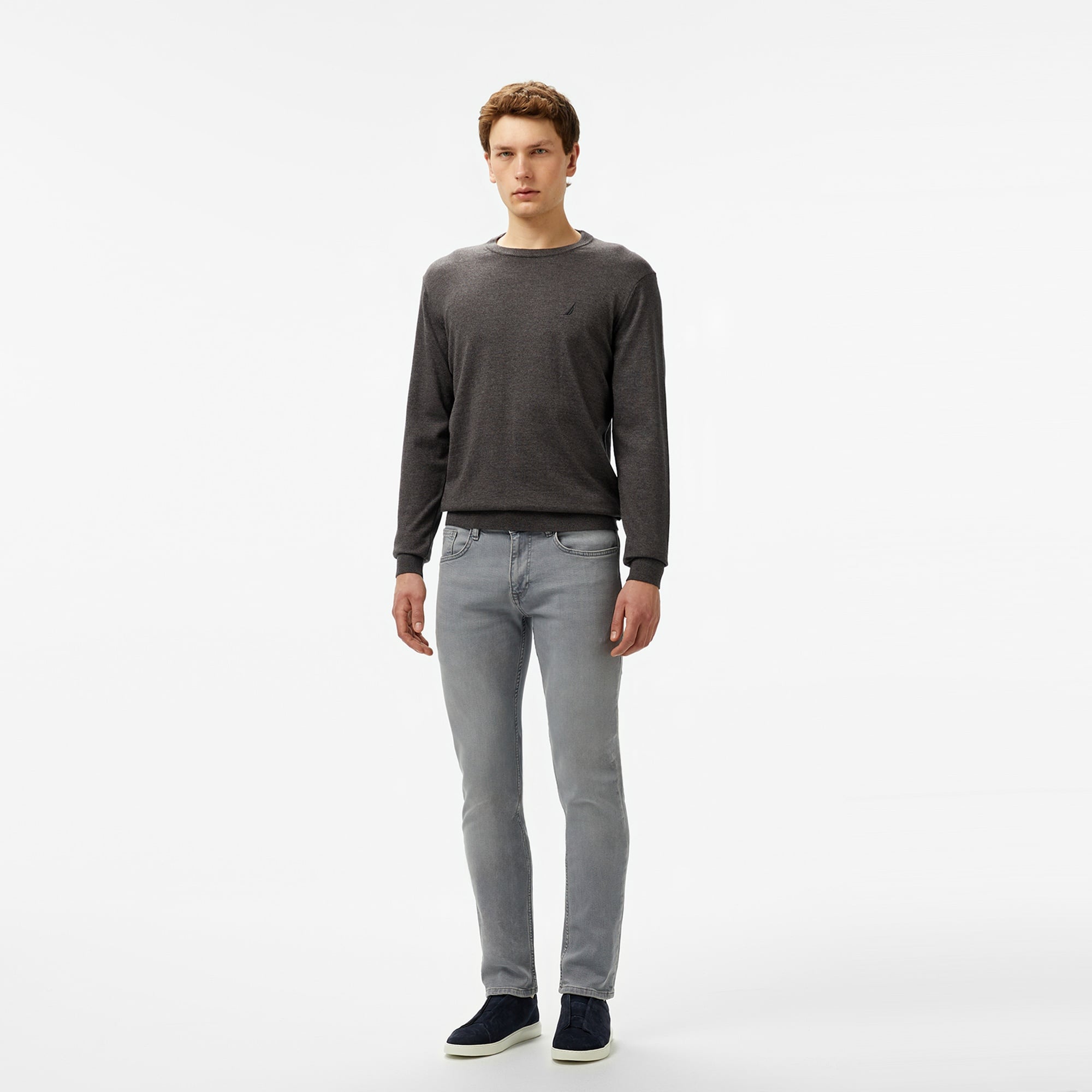 Nautica Erkek Gri Triko