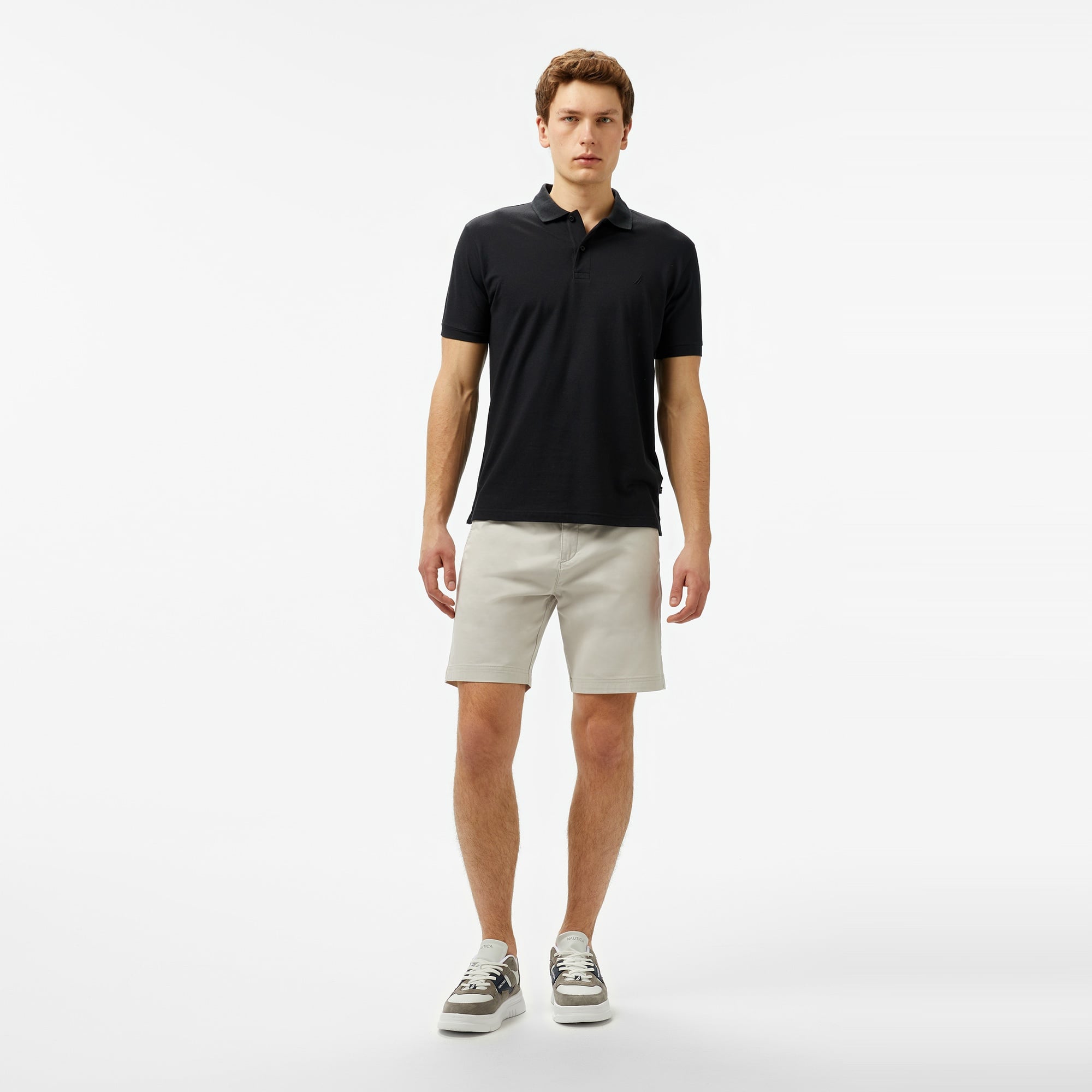 Nautica Erkek Siyah Classic Fit Polo Yaka T-Shirt