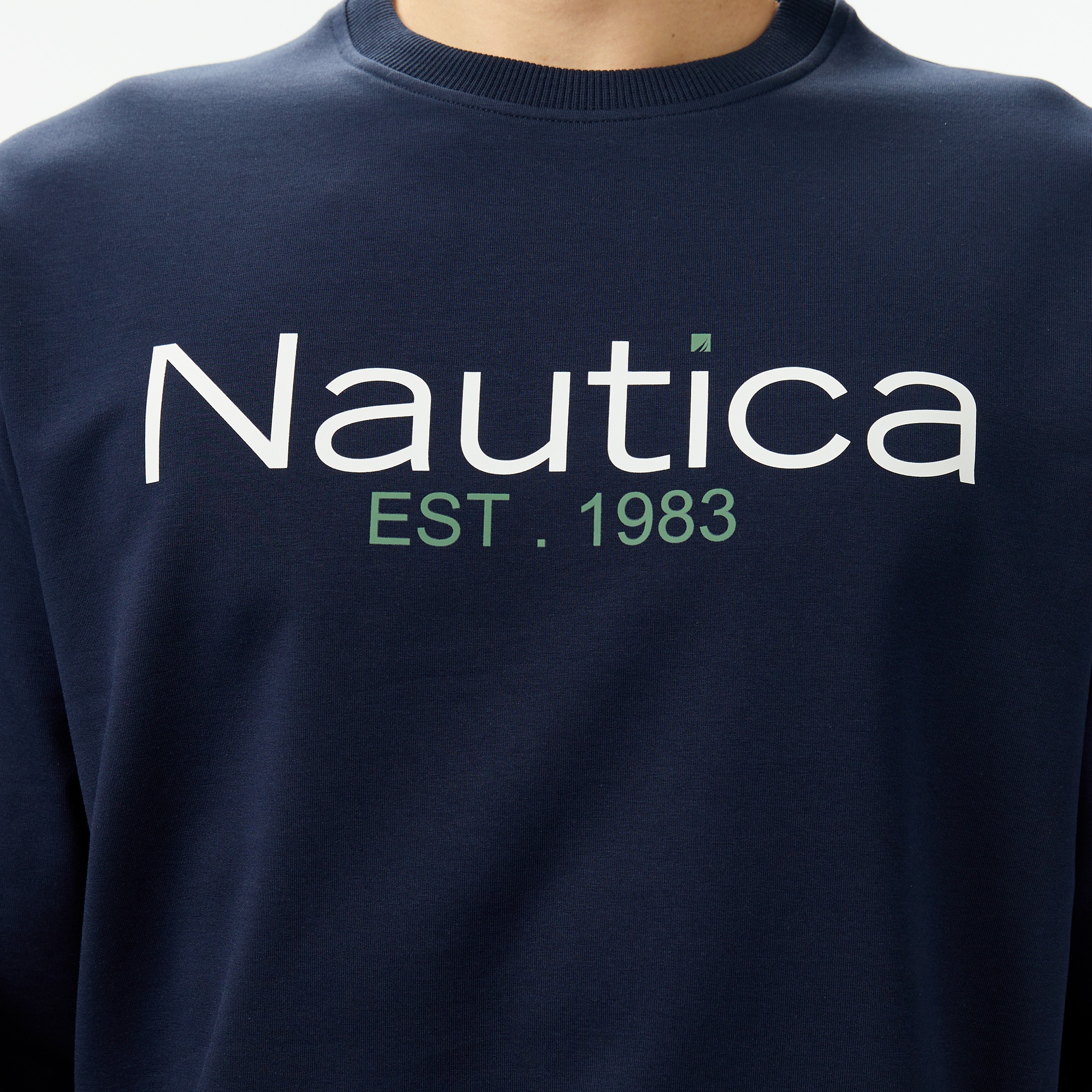Nautica Erkek Lacivert Regular Fit Sweatshirt
