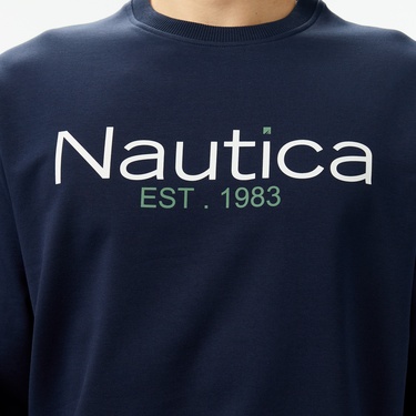  Nautica Erkek Lacivert Regular Fit Sweatshirt