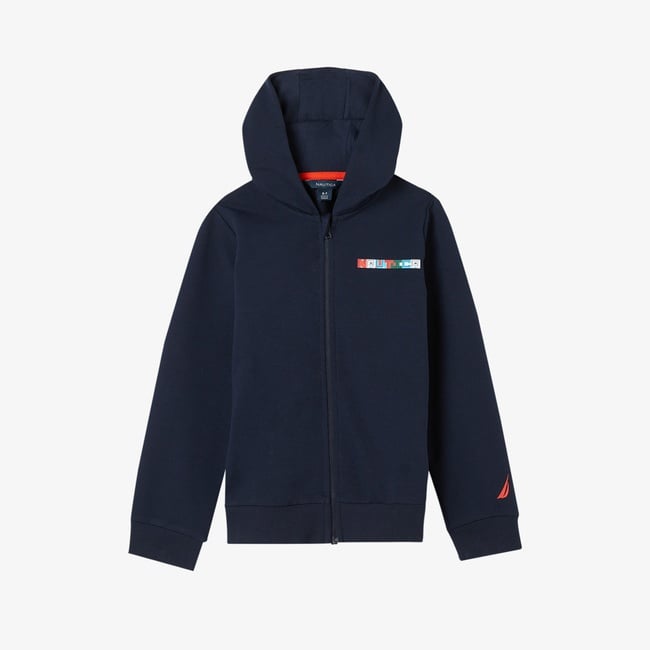 Nautica Erkek Çocuk Lacivert Regular Fit Kapüşonlu Sweatshirt